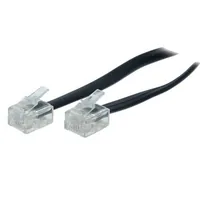 helos Anschlusskabel 6P4C/6P4C, 4-adrig, 3 m, RJ11/RJ11