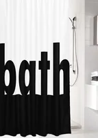 Kleine Wolke Duschvorhang Bath 180 x 200 cm, Schwarz/Weiss - Breite: 180 cm - Höhe: 200 cm - Detailfarbe: Weiss - Schwarz - Produkttyp: Duschvorhang - Detailmaterial: Polyester (PES) - Grundmaterial: Polyester (PES)
