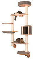 Kerbl Kratzbaum Dolomit XL Tofana – Grau, 185 x 115 cm - Höhe: 185 cm - Anzahl Liegeplätze: 7 × - Detailfarbe: Grau - Tierart: Katze - Produkttyp: Kratzbaum