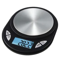Xavax Küchenwaage Jewel Schwarz/Silber - Bedienungsart: Tasten - Messschritte: 0.1 g - Tara-Zuwiegefunktion: Ja - Detailfarbe: Silber - Schwarz - Gewicht Max.: 0.5 kg - Material: Edelstahl