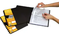 ADOC Sichtbuch L-Bind-Ex A4 5825.700 schwarz 20 Taschen
