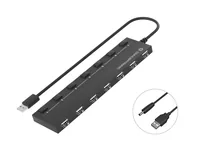 Conceptronic HUBBIES08B 7-Port USB 2.0 Hub, USB-A to 7 x USB-A, 480Mbps, USB Powered, 90cm Cable