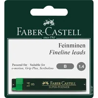 Faber-Castell Schreibmine Feinmine Super Polymer 1.4 mm, Schwarz - Art: Druckbleistift - Strichstärke: 1.4 mm - Härtegrad: B - Detailfarbe: Schwarz - Set: Nein