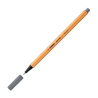 STABILO Fineliner point 88 Dunkelgrau - Strichstärke: 0.4 mm - Set: Nein - Verpackungseinheit: 1 Stück - Eigenschaft-Stift: Keine - Anwender: Schule - Büro - Erwachsene - Kinder - Fasermaler & Fineliner Art: Fineliner