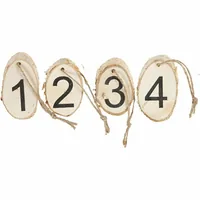 Creativ Company Adventskranz Zahlen 4 Stück - Material: Holz - Detailfarbe: Braun