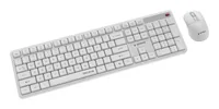 Gembird Silent key Pro Business wireless desktop set, white, US layout
