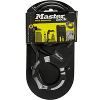 Masterlock Kabelschloss 8275EURDPROBLK - Schlossart: Kabelschloss - Länge: 1000 mm - Schliesssystem: Schlüssel - Farbe: Schwarz - Sportart: Velo