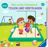 play+ Mein erstes Schiebebuch: Teilen und vertragen - Thema: Diverse - Sprache: Deutsch - Altersempfehlung ab: 18 Monaten - Einband: Ohne - Anzahl Seiten: 12 - Altersgruppe: Kleinkinder