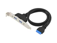 CONCEPTRONIC Slotblech 1920-Pin->2xUSB-A3.0 BuSt schwarz