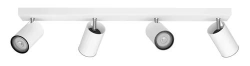 Philips Aufbauspot MyLiving Kosipo, 4 x 5.5W, GU10, Weiss - Leuchten Kategorie: Aufbauleuchte - Betriebsart: Netzbetrieb - Lampensockel: GU10 - Farbtemperatur Kelvin: Je nach Leuchtmittel - Gesamtleistung: 5.5 W - Farbwiedergabeindex CRI: 0