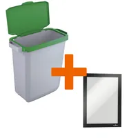 DURABLE Abfallbehälter DURABIN 60L Klappd. grünDURAFRAME A5