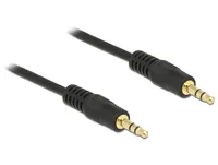 Delock Klinkenkabel 3,5 mm 3 Pin Stecker > Stecker 0,5 m schwarz