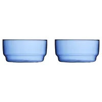 Lyngby Schale Torino Blau, 2 Stück, 12 cm - Unterteilungsmöglichkeit: Nein - Material: Glas - Detailfarbe: Blau - Set: Ja - Verpackungseinheit: 2 Stück - Form: Rund