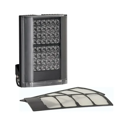 RayTec Infrarot Strahler VAR2-I16-1 - Lichtart: IR Semidiskret - Max. Leuchtweite IR: 500 m - Max. Leuchtweite Weisslicht: 0 m - Abstrahlwinkel horizontal: 80x30 ° (optional) ° - 35x10 ° (Standard vormontiert) ° - 10x10 ° - 60x25 ° - 120x50 ° (optional) °