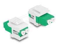 DELOCK Keystone Modul LC Duplex Buchse > Buchse grünweiß
