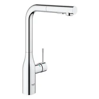 GROHE Küchenarmatur Essence L-Auslauf - Material: Messing - Montage: Standmontage - Anschlussmass: 1/2 - Ausziehbare Brause: Ja - Anzahl Strahlarten: 1 - Farbe: Chrom