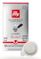 Illy Kaffeepads Classico Lungo (ESE) 18 Stück - Entkoffeiniert: Nein - Produktionsland: Italien - Packungsgrösse: 18 Stück - Geschmacksrichtung: Keine - Getränkeart: Lungo - Espresso - Kaffeeart: E.S.E. Pads