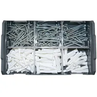Tox-Dübel Dübel Sortiment L-Boxx Mini Electro Trika+S, 232 Stück - Bohrdurchmesser: 6 mm - Länge: 36 mm - Für Material: Beton - Gipskarton - Stein - Set: Ja