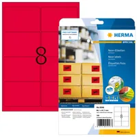HERMA 5046 Druckeretikett Rot Selbstklebendes Druckeretikett