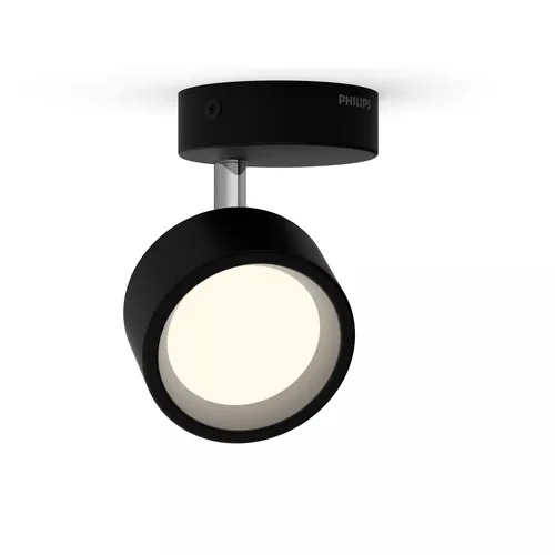 Philips Aufbauspot Bracia 1 x 5.5W 2700K Schwarz - Leuchten Kategorie: Aufbauleuchte - Betriebsart: Netzbetrieb - Lampensockel: LED fest verbaut - Farbtemperatur Kelvin: 2700 K - Gesamtleistung: 5.5 W - Farbwiedergabeindex CRI: 80
