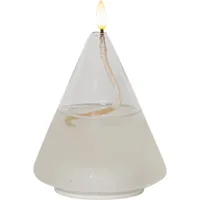 Star Trading LED-Kerze Flamme Float, Ø 11 x 15.5 cm, Transparent - Betriebsart: Batteriebetrieb - Fernbedienung: Nein - Aussenanwendung: Nein - Höhe: 15.5 cm - Timerfunktion: Ja - Set: Nein