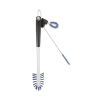 Oxo Good Grips Reinigungsset für Wasser-Sportflaschen 3-teilig - Integrierter Seifenspender: Keine Angaben - Einsatzgebiet: Flaschen - Detailfarbe: Weiss - Nachhaltigkeit: Nicht angegeben - Borstenmaterial: Nylon - Geeignete Oberflächen: Kunststoff