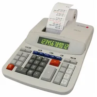 Olympia Bürorechner CPD 512 mit Druckfunktion - Stromversorgung: Netzbetrieb - Typ: Bürorechner - Detailfarbe: Grau - Displaytyp: LCD - Anzahl Zeilen: 1 × - Anzahl Stellen: 12 ×