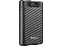 Sandberg Powerbank Survivor Nano 10000 mAh - Akkutyp: Lithium-Ion (Li-Ion) - Akkukapazität: 10000 mAh - Detailfarbe: Schwarz - USB Ladeanschluss (Output): 2 - USB-C PD: Ja - Max. Output USB-C PowerDelivery: 20 W