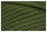 Glorex Wolle Makramee Cord gewebt 85 m x 3 mm, 250 g, Olivgrün - Packungsgrösse: 1 Stück - Länge: 85 m - Material: Polyester - Baumwolle - Viskose - Detailfarbe: Olivgrün - Waschbar bei: 40 °C - Nadelstärke: 3 mm