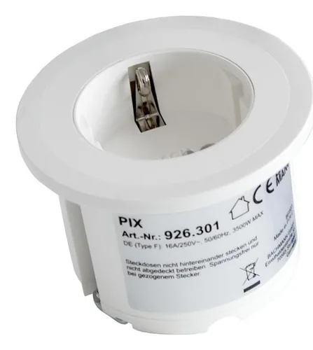 Bachmann PIX built-in socket with 2m power cable