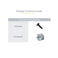 StarTech.com Server Rack Depth Extender - 1U - 4in / 10 cm - TAA Compliant - Recessed Rack Adapter - Rack Mount Adapter Kit - Network Rack Extender