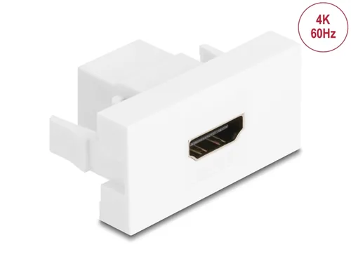 DELOCK Easy 45 Modul HDMI Buchse zu HDMI Buchse 4K 60Hz weiß