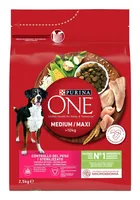 PURINA One Adult Medium/Maxi Weight Control/Sterilized Rich in turkey with rice - dry dog food - 2,5kg