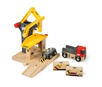BRIO Eisenbahn Frachtverladestation - Kategorie: Zubehör - Altersempfehlung ab: 3 Jahren - Material: Holz - Kunststoff - Nachhaltigkeit: FSC®