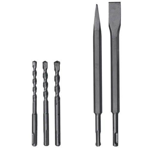 Bohrhammer TE-RH 32 4F Kit (rot/schwarz, 1.250 Watt, inkl. Bohrer, Spitz- und Flachmeißel)