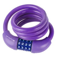 M-Wave 231069 bike lock Purple 1000 mm Cable lock