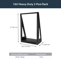 HEAVY DUTY 2-POST RACK - 16U .