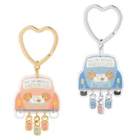 Sheepworld Schlüsselanhänger Abenteuer Orange/Blau, 2 Stück - Assortiert: Nein - Produkttyp Geschenke: Schlüsselanhänger