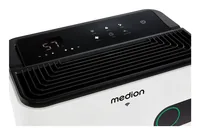 Medion Entfeuchter DH30S, 40 m² - Typ: Entfeuchter - Funktionen: Abschaltautomatik - Display - Timerfunktion - Touch Control - Wäschetrocknung - Detailfarbe: Schwarz - Weiss - Entfeuchtungsleistung /24h: 24 l - Hygrostat: Keine Angaben