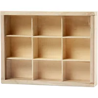 Creativ Company Holzartikel Setzkasten 17 x 13 x 3.5 cm - Breite: 13 cm - Höhe: 4.5 cm - Länge: 17 cm - Anzahl Stück: 1 Stück - Holzherkunft: China - Holzhandelsname: Paulownia tomentosa (Blauglockenbaum)