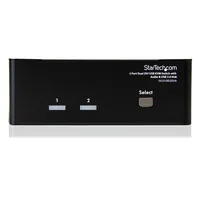 StarTech.com 2 Port Dual DVI USB KVM Switch with Audio & USB 2.0 Hub - TAA