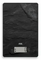 ADE Küchenwaage Julia Schiefer - Bedienungsart: Elektronisch - Messschritte: 1 g - Tara-Zuwiegefunktion: Ja - Detailfarbe: Anthrazit - Gewicht Max.: 5 kg - Material: Kunststoff