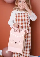 PARTYDECO Geschenktasche 18x10.5x27.5cm TNP34 Katze rosa