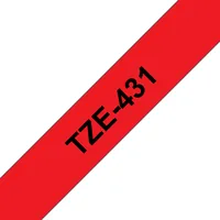 BROTHER P-Touch TZE-431 black on red 12mm