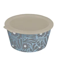Koziol Schüssel Blomster Daisy mit Deckel 700 ml, Grün - Unterteilungsmöglichkeit: Nein - Material: Biozirkulärer Kunststoff - Detailfarbe: Grün - Set: Nein - Form: Rund - Sonderform