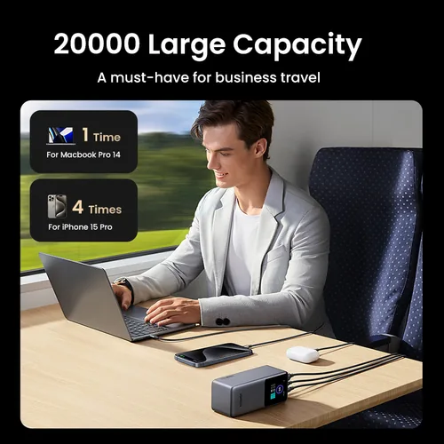 UGREEN Nexode Power Bank 20000mAh 35524B 130W Fast Charging