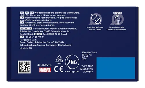 Oral-B iO Kids Spiderman Child Rotating toothbrush Black
