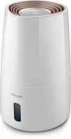 Philips Luftbefeuchter HU3916/10 45 m² - Typ: Dampfbefeuchter - Funktionen: Timerfunktion - Automatikmodus - Befeuchten - Silentfunktion - befeuchtet mit reinem Dampf - Duftstoffbehälter: Nein - Hygrostat: Nein - Detailfarbe: Weiss - Rosegold
