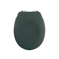 spirella Toilettensitz Neela Dunkelgrün matt - Breite: 37.3 cm - Länge: 45.5 cm - Detailfarbe: Dunkelgrün