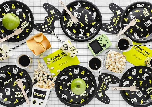 PartyDeco SPK37 paper napkins Black, Multicolour 12 pc(s)